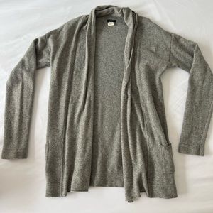 J Crew Gray Cashmere Sweater